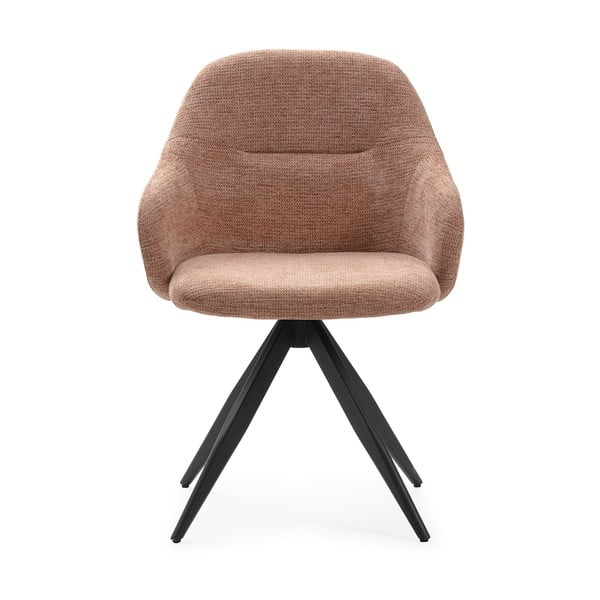 Gaiši brūni polsterēti ēdamistabas krēsli ar roku balstiem (2 gab.) Tamara – Marckeric-image-2