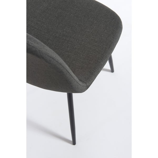 2 tumši pelēku ēdamistabas krēslu komplekts Bonami Essentials Lissy-image-4