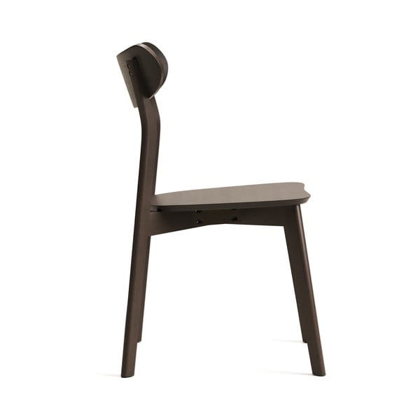 Brūni pusdienu krēsli ar ozolkoka imitāciju (2 gab.) Safina – Kave Home-image-3