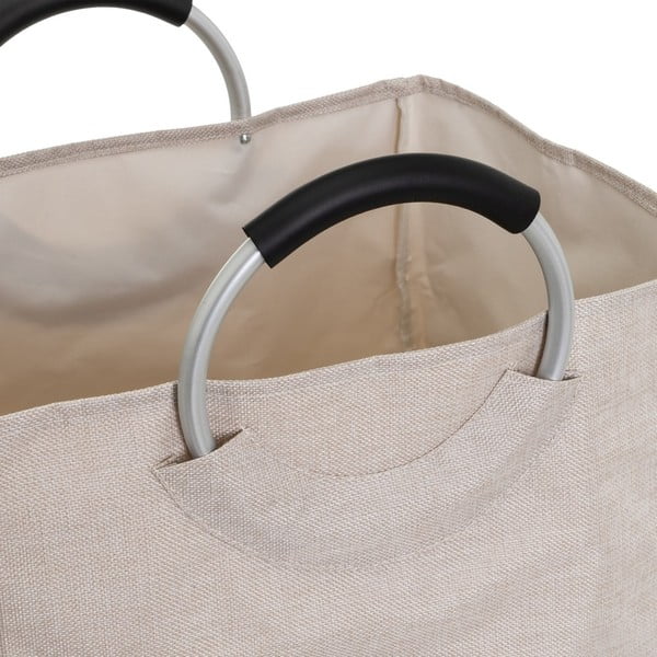 Pelēki/bēši tekstila veļas grozi (2 gab.) – Casa Selección-image-2