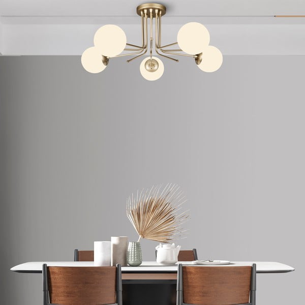 Griestu lampa zelta krāsā Squid Lighting Star, augstums 34 cm-image-3