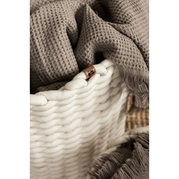 Tekstila uzglabāšanas grozs ø 40x40 cm Peach Skin Round XL – Bigso-image-2