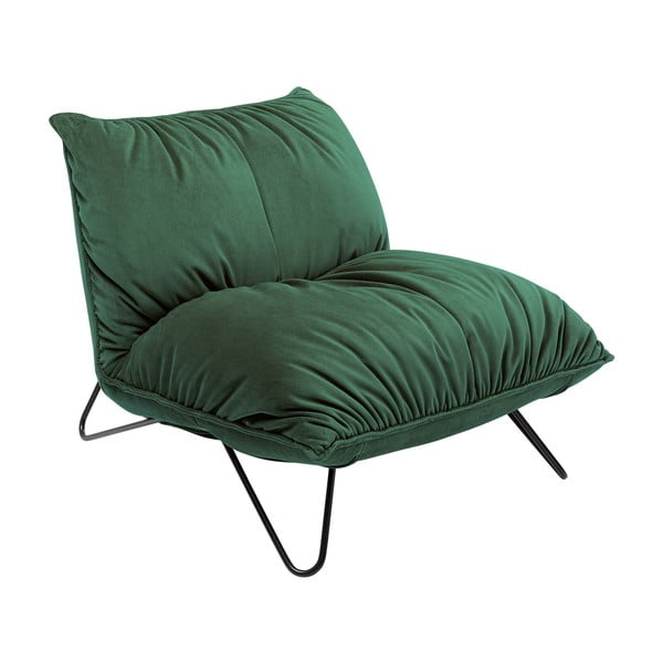 Zaļš samta atpūtas krēsls Port Pino – Kare Design