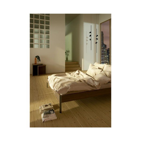 Dabīga toņa priedes masīvkoka divvietīga gulta bez galvgaļa un ar redelēm 160x200 cm Core – Karup Design-image-4