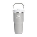 Gaiši pelēks nerūsējošā tērauda termoss 410 ml IceFlow™ Flip Straw 2.0 Tumbler Ash – Stanley