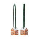 Keramikas Ziemassvētku eglītes rotājumi (2 gab.) 5 cm Gingerbread – Kähler Design