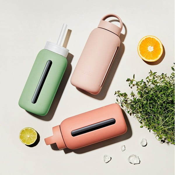 Silikona salmiņš ar tīrīšanas birstīti un vāku  Milk Coffee – Muuki-image-2