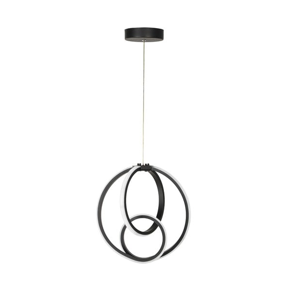 Melna metāla LED piekaramā lampa ø 28,5 cm Neo – Squid Lighting