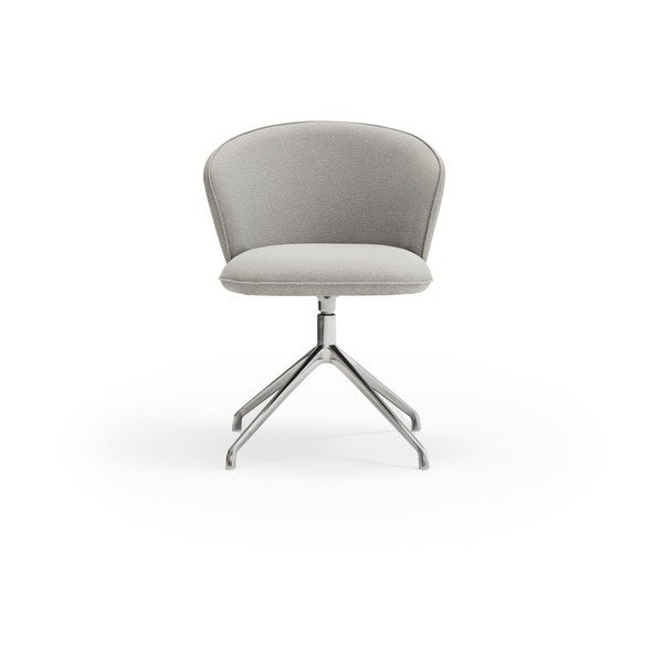 Gaiši pelēki polsterēti ēdamistabas krēsli (2 gab.) Add – Teulat-image-1