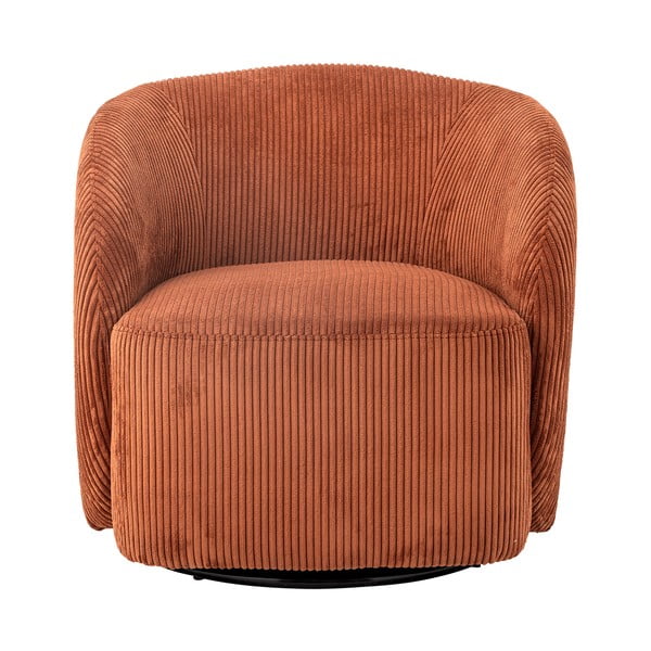 Oranžs velveta atpūtas krēsls ar atzveltni Pradi – Bloomingville-image-2