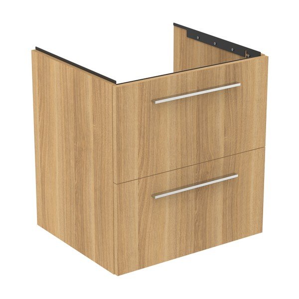 Dabīga toņa piekarams skapītis zem izlietnes ar ozolkoka imitāciju 60x63 cm i.Life B – Ideal Standard-image-3