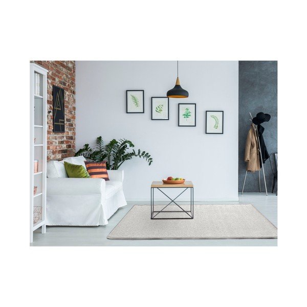 Balts paklājs Universal Benin Liso White, 120 x 170 cm-image-1