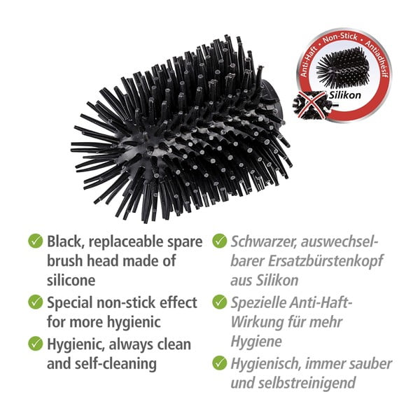 Rezerves silikona galviņa Wenko tualetes birstei, ø 7,5 cm-image-2
