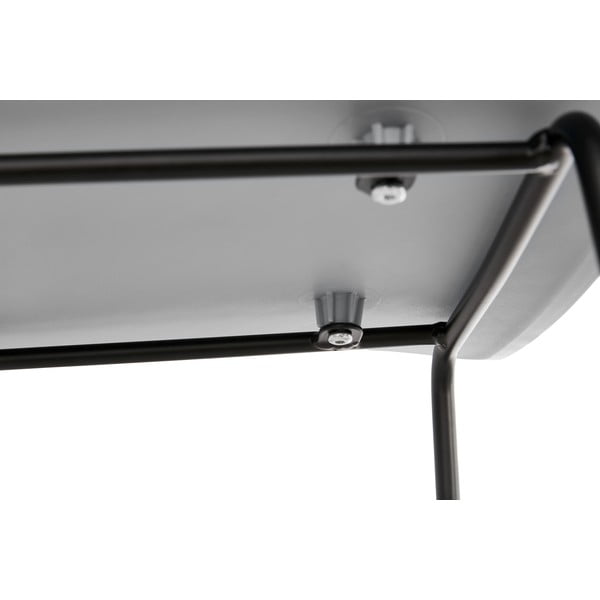 Pelēks bāra krēsls ar melnām kājām Kokoon Slade, sēdekļa augstums 76 cm-image-1