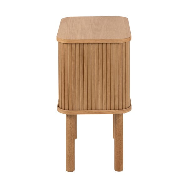 Dabīga toņa naktsskapītis ar ozolkoka imitāciju Langley – Actona-image-4