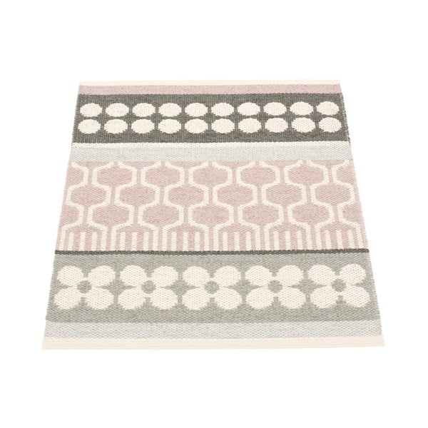 Gaiši rozā/pelēks iekštelpu un āra paklājs 70x90 cm Asta Pale Rose – Pappelina