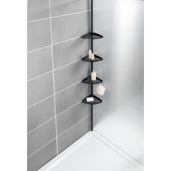 Melns stūra pagarināms vannas istabas plaukts Opal – Allstar-image-1