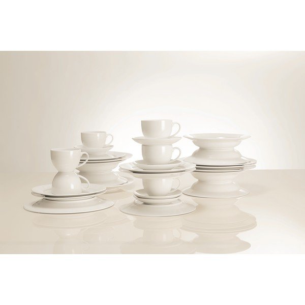Baltu porcelāna trauku komplekts (30 gab.) Maxwell & Williams Basic-image-1