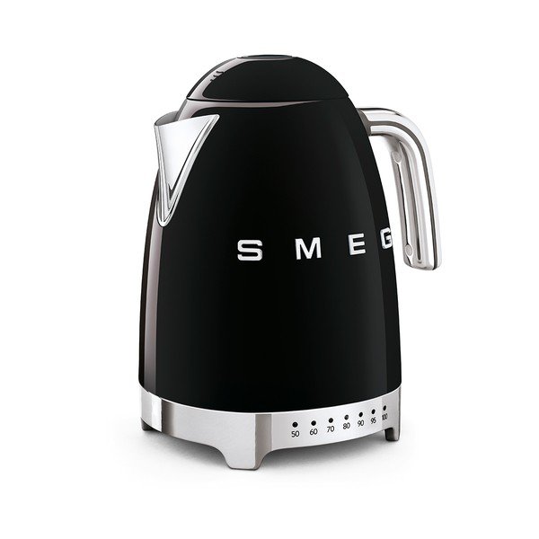 Melna nerūsējošā tērauda elektriskā tējkanna 1,7 l Retro Style – SMEG-image-2