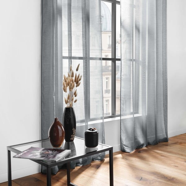 Pelēks dienas aizkars 140x240 cm Lissea – douceur d'intérieur-image-3