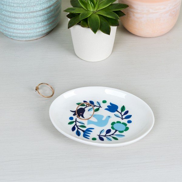 Rex London Folk Dove Blueberry juvelierizstrādājumu plate, 22 cm gara-image-2