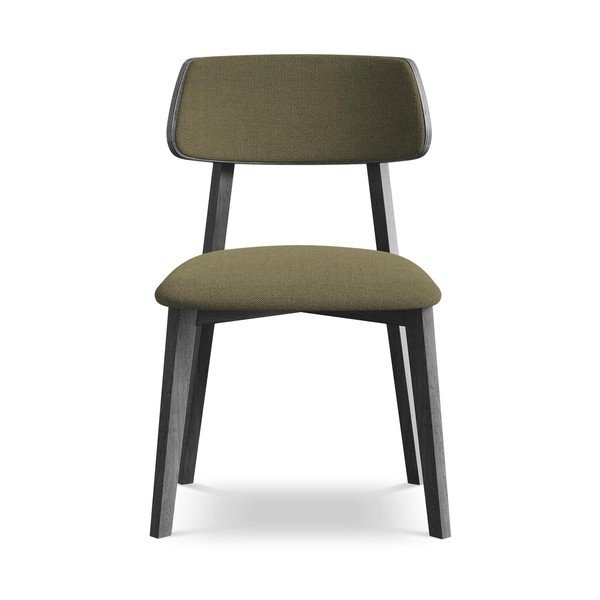 Zaļš masīvkoka pusdienu krēsls Niu – Makamii-image-1