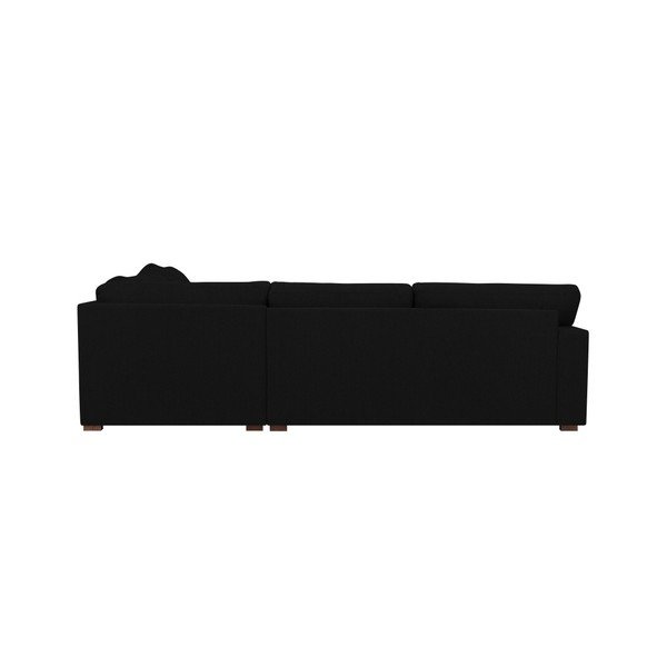 Melns stūra dīvāns Windsor & Co Sofas Daphne, labais stūris-image-2