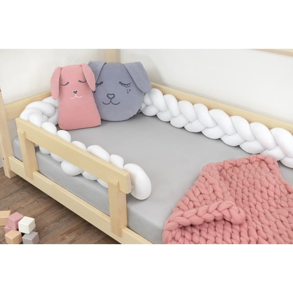 Balta aizsargājošā apmale bērnu gultiņai Benlemi Jersey, garums 450 cm