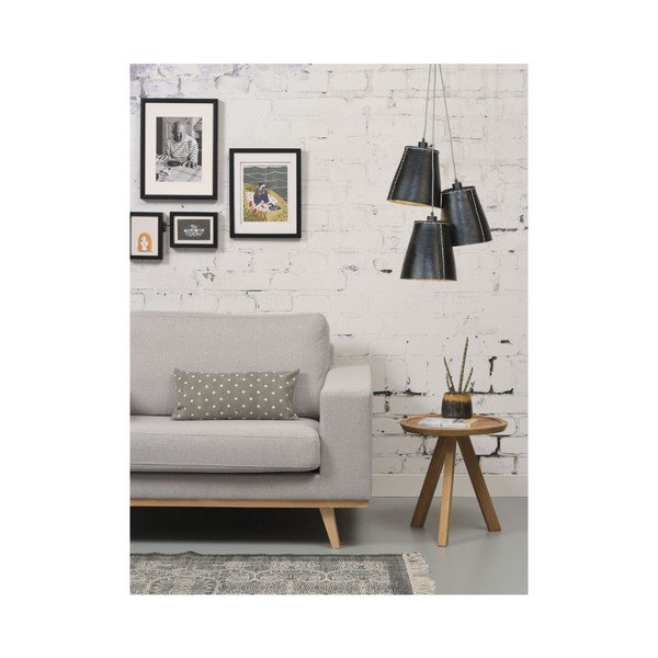 Melna pārstrādātu riepu piekaramā gaisma 3 spuldzēm Good&Mojo Amazon Recy-image-3