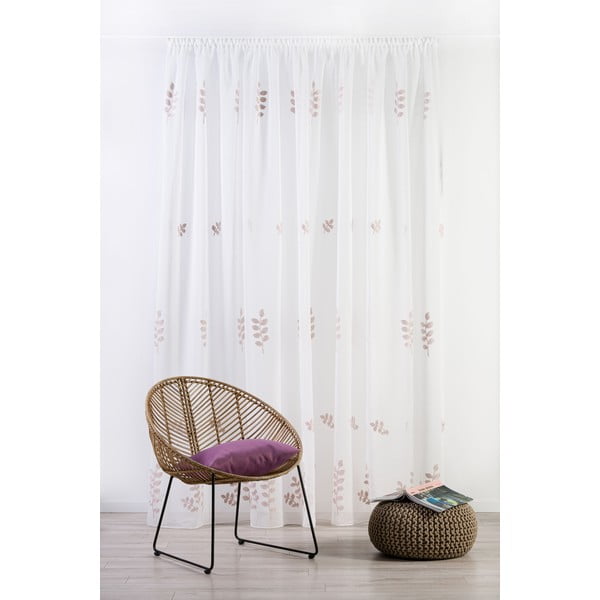 Balts dienas aizkars 300x245 cm Melissa – Mendola Fabrics