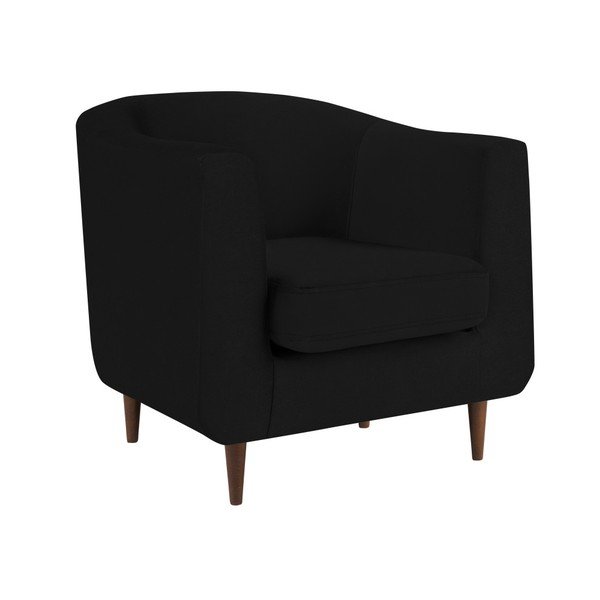 Melns samta krēsls Kooko Home Glam-image-2