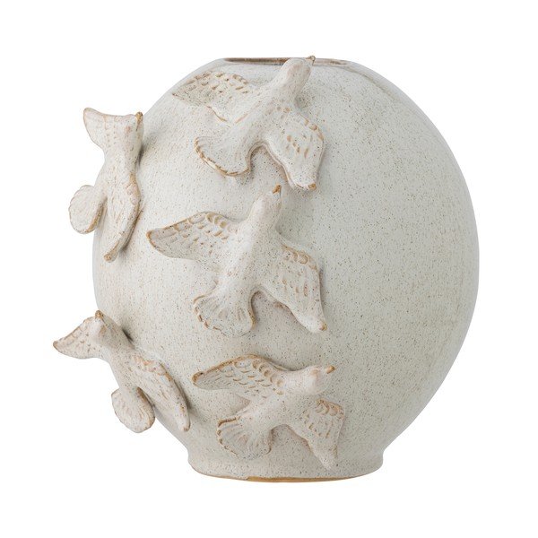 Krēmkrāsas māla vāze (augstums 25 cm) Abira – Bloomingville-image-3