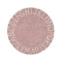 Gaiši rozā mazgājams/ar rokām darināts kokvilnas bērnu paklājs ø150 cm ABC Vintage Nude – Lorena Canals