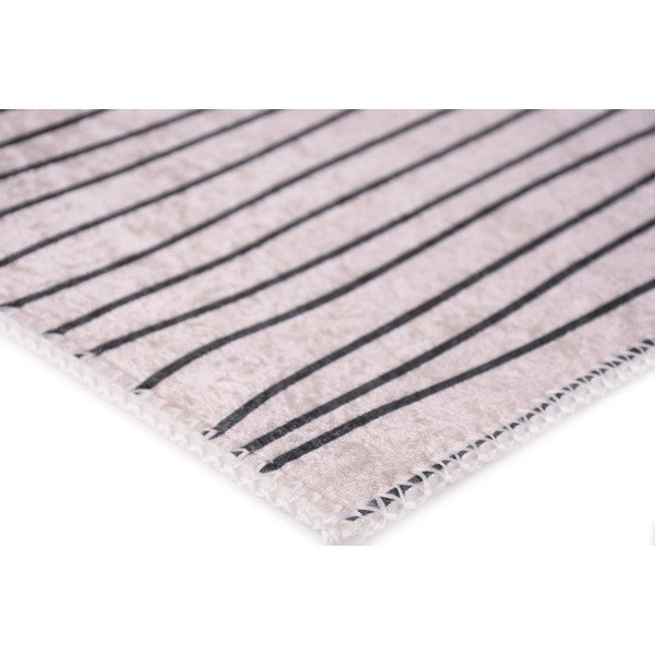 Krēmkrāsas mazgājams celiņa paklājs 80x200 cm – Vitaus-image-2
