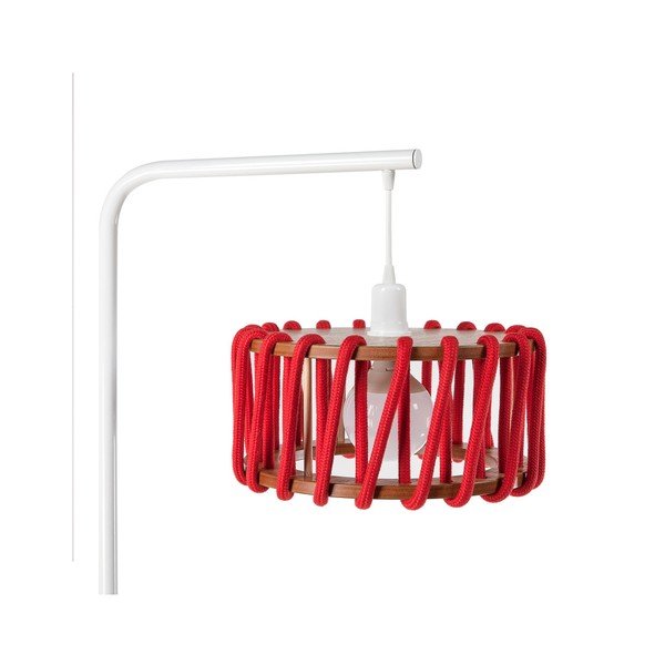 Stāvlampa ar baltu konstrukciju un mazu sarkanu abažūru EMKO Macaron-image-2