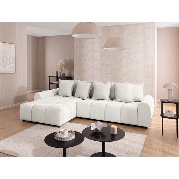 Balts stūra dīvāns (ar kreiso stūri/ar zvilni) Albane  – Ropez-image-1