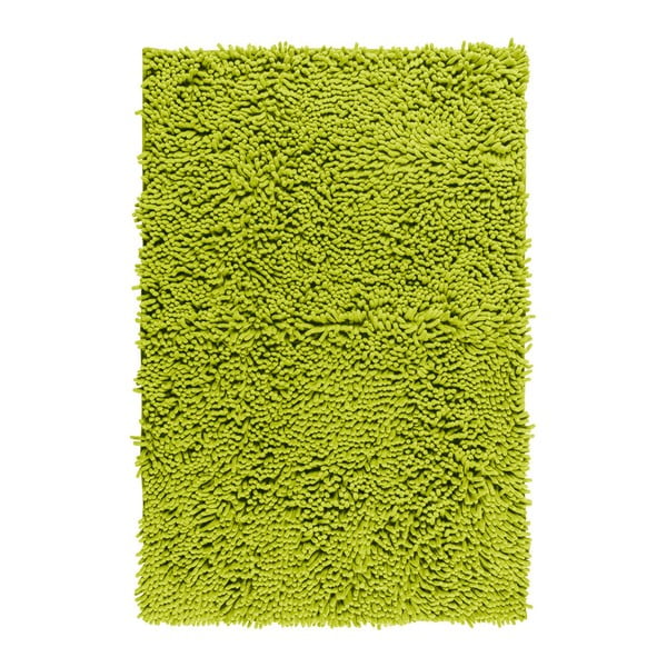 Zaļš vannas istabas paklājs Wenko Chenille, 80 x 50 cm