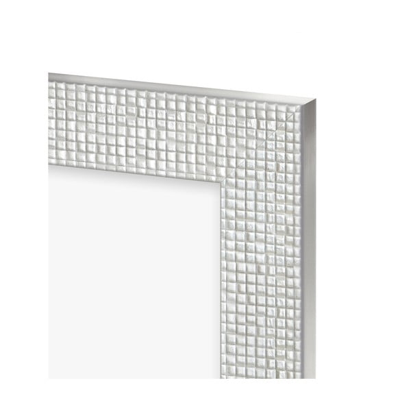 Sudraba krāsas plastmasas stāvošs/piekarināms foto rāmis 18x23 cm  -image-2