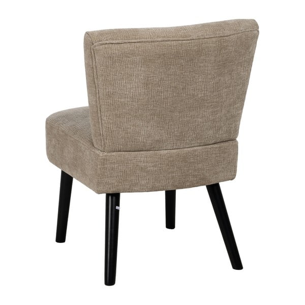 Bēšs atpūtas krēsls no šenila auduma – Ixia-image-3