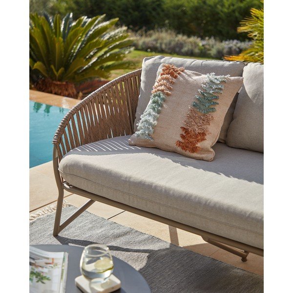 Gaiši brūns dārza dīvāns Branzie – Kave Home-image-1