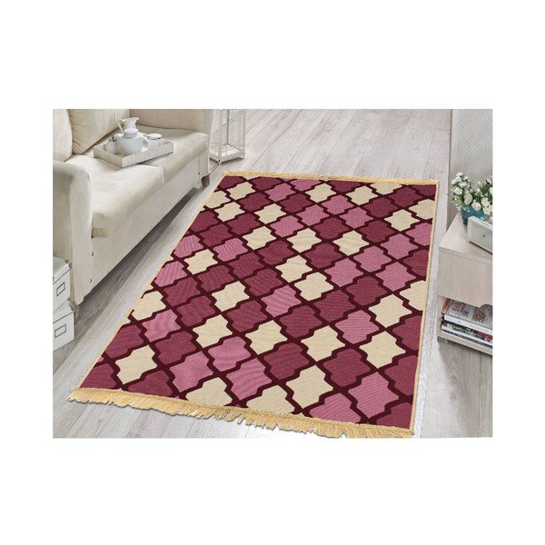 Violets un bēšs paklājs Ya Rugs Claret, 120 x 180 cm-image-1