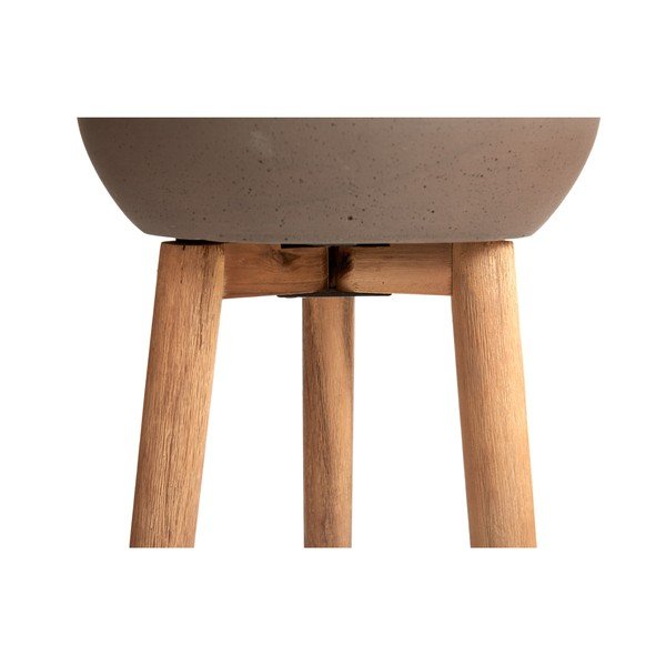 Brūns puķu pods uz kājām Kave Home Stahl, augstums 86 cm-image-3