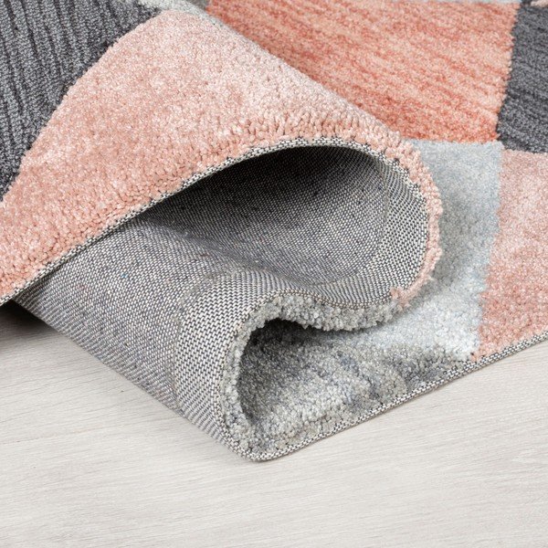 Pelēki rozā paklājs Flair Rugs Icon, 160 x 230 cm-image-1