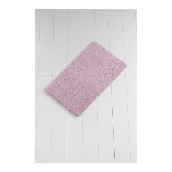 Rozā un violets vannas istabas paklājs Minto Duratto, 100 x 60 cm