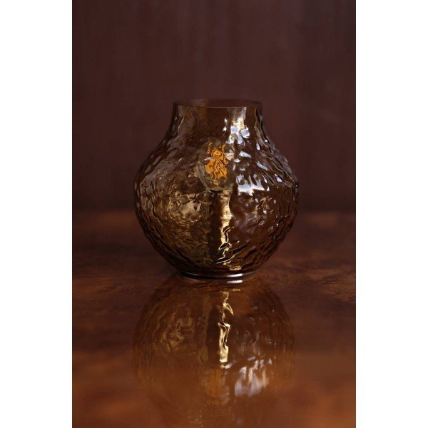 Dzintara dzeltena stikla galda lampa (augstums 15 cm) Breen – Jotex-image-2