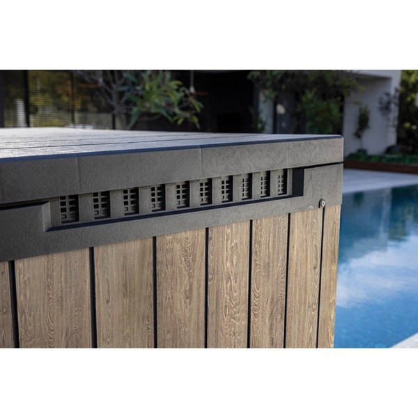 Brūna plastmasas dārza uzglabāšanas kaste Deco – Keter-image-4