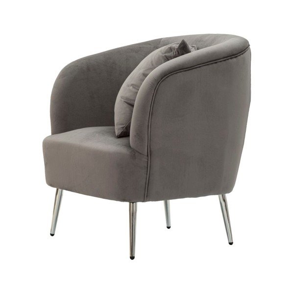 Pelēks samta atpūtas krēsls Silvery – Mauro Ferretti-image-3