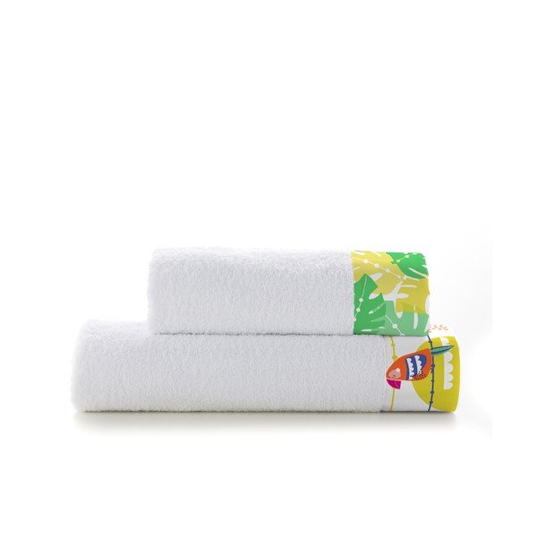 2 zīdaiņu dvieļu komplekts Moshi Moshi Pretty Papagaiļi-image-2