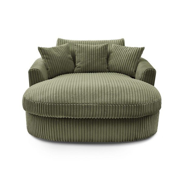 Zaļš velveta atpūtas krēsls Belem – Bobochic Paris-image-3