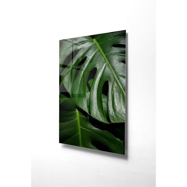Stikla glezna 70x100 cm Monstera – Wallity-image-3